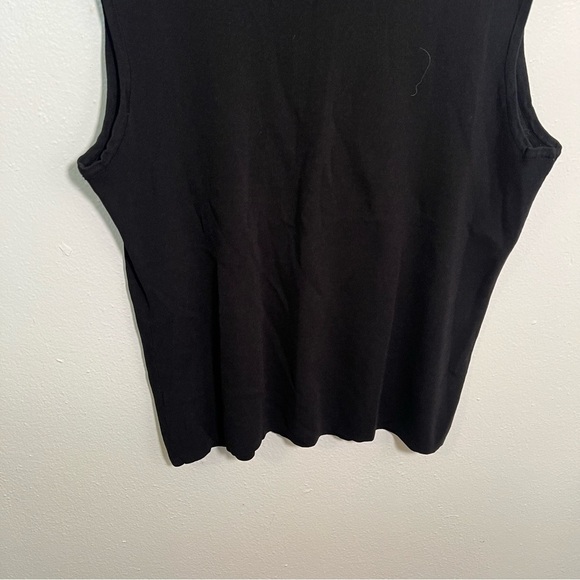 Vintage Choices Sleeveless Scoop Neck Sweater Black L - Picture 6 of 8